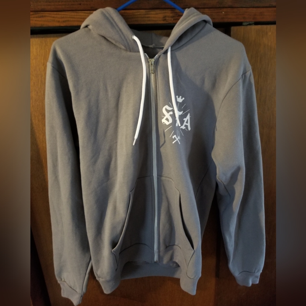 Sharpen the axe zip up hoodie size M NWOT